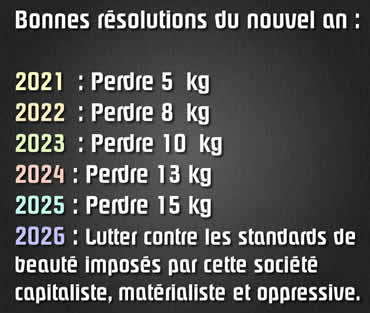je veux perdre 10 KG en 2027