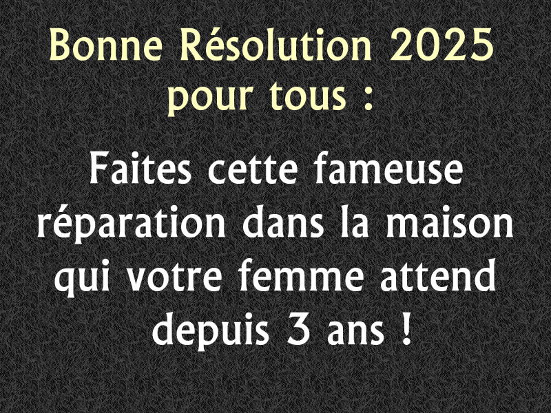 Image drôle: Bonnes résolutions 2025