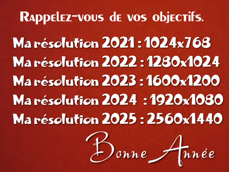 Image drôle: Bonnes résolutions 2025