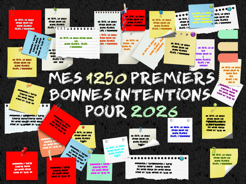 Image drôle: Bonnes résolutions 2026