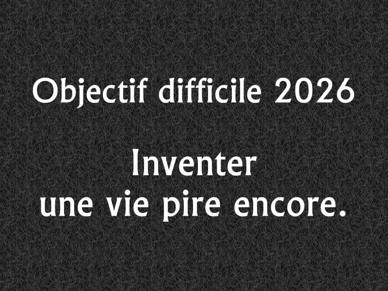 Image drôle: Bonnes résolutions 2027