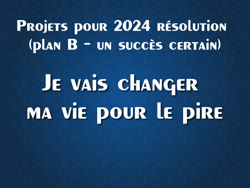 Image drôle: Bonnes résolutions 2025