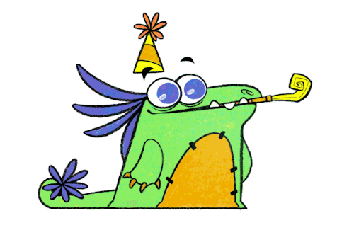 gif bonne année 2026 du petit serpent