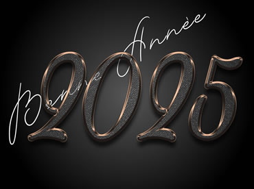 image bonne année 2025 or elegant