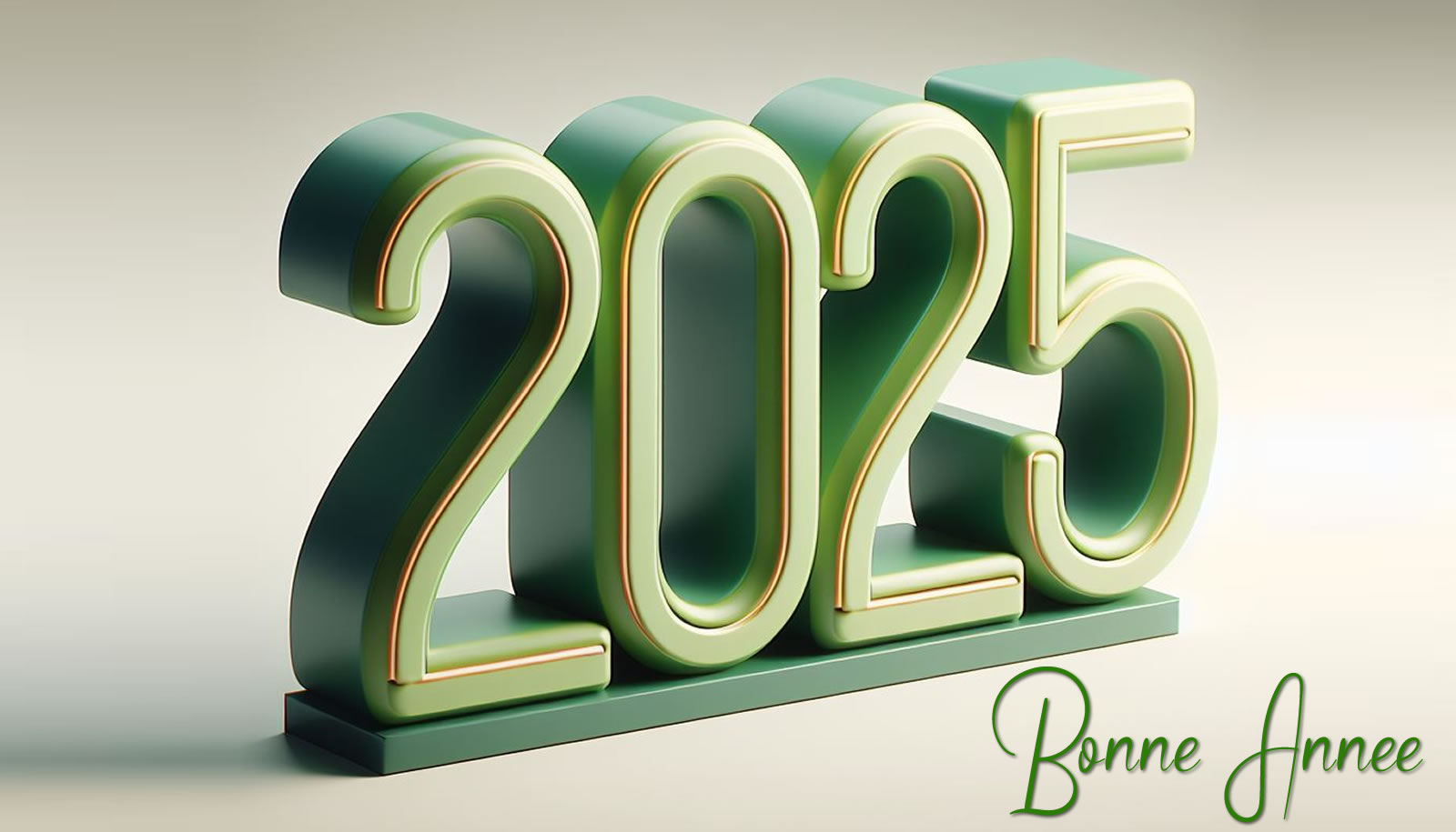 Image bonne année, peignons nous-mêmes 2025 avec espoir