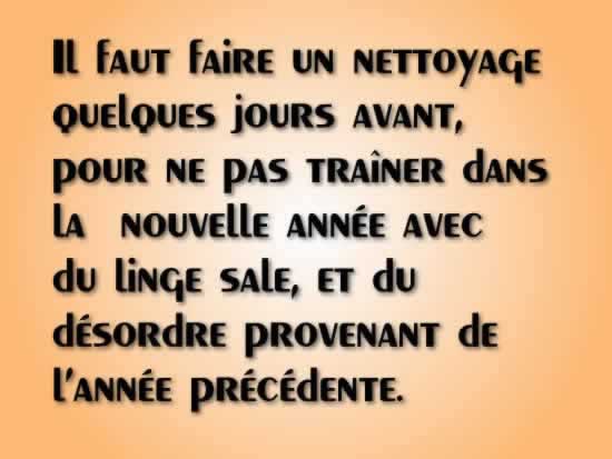 il faut faire un nettoyage