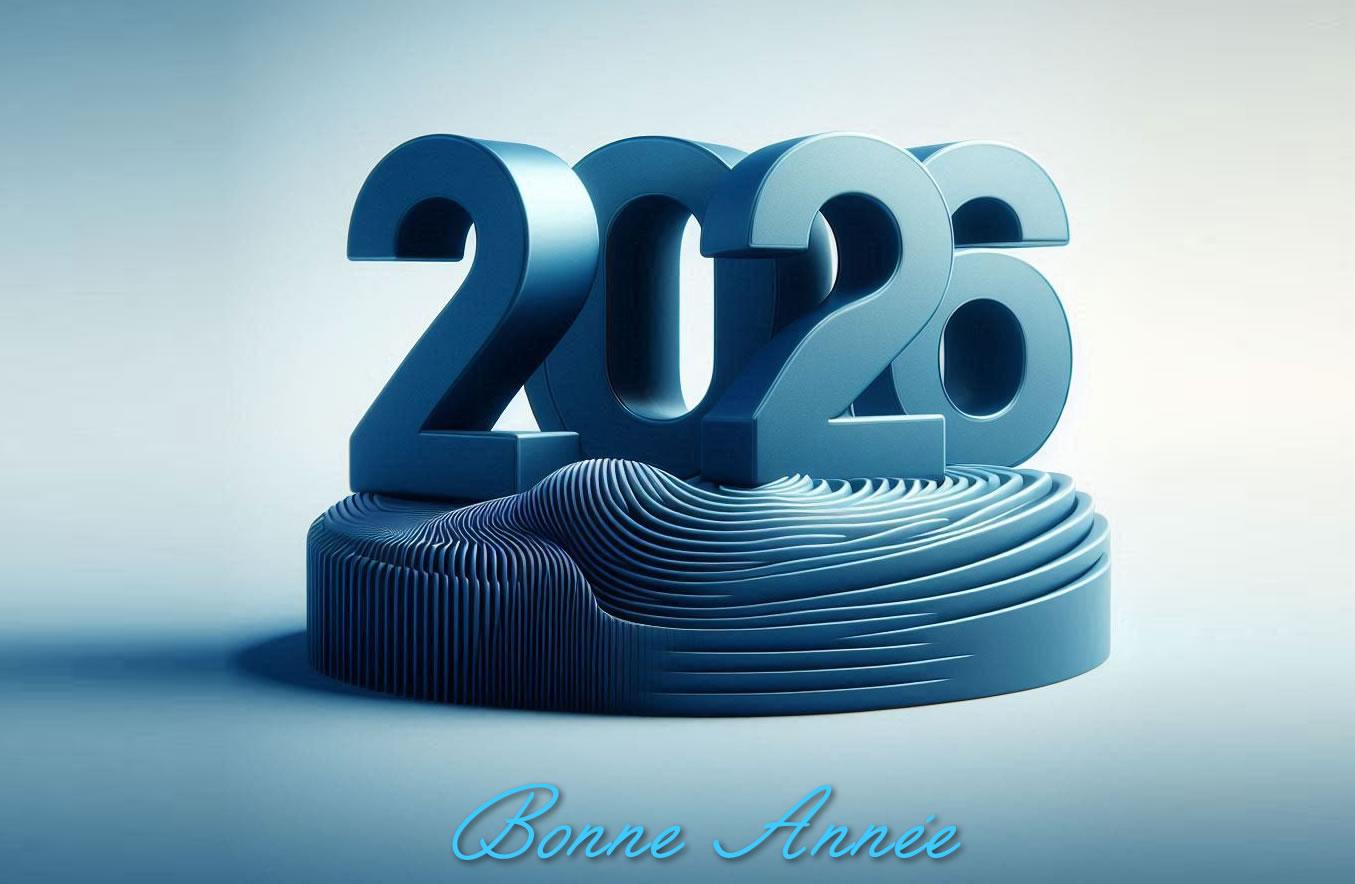carte de voeux de Nouvel An 2026 belle, joyeuse et élégante