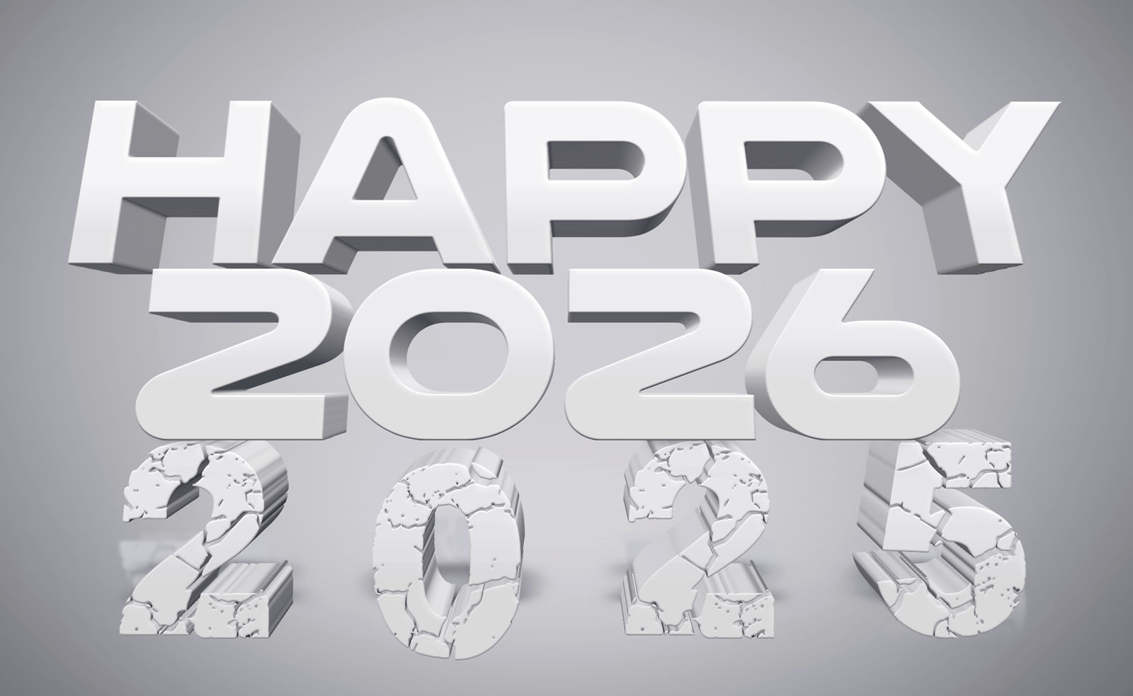 carte de voeux de Nouvel An 2026 belle, joyeuse et élégante