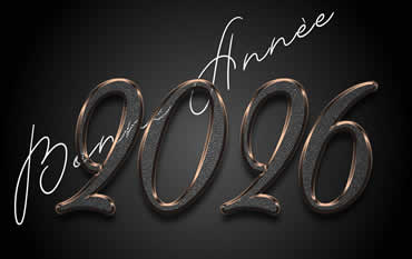 image bonne année 2026 or elegant