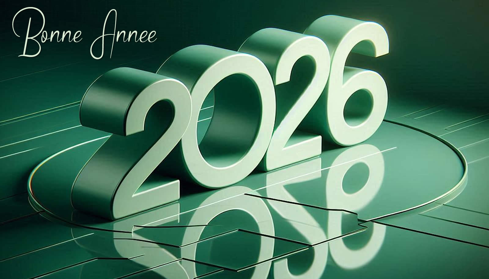 Image bonne année, peignons nous-mêmes 2026 avec espoir