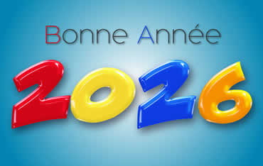 Image Bonne année 2027 style arlequin très colorée