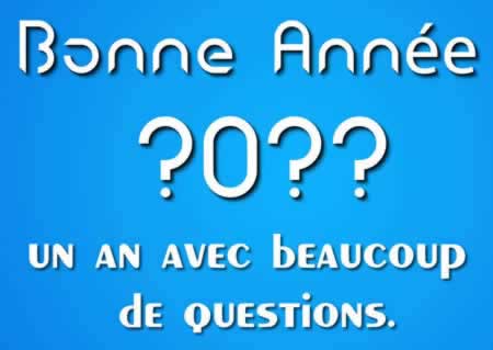 Image meilleurs voeux 2026 un an avec beaucoup de questions