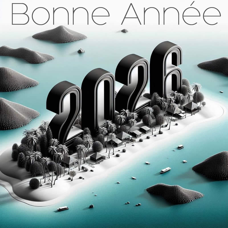 Image fêtes de fin d'année au bord de la mer