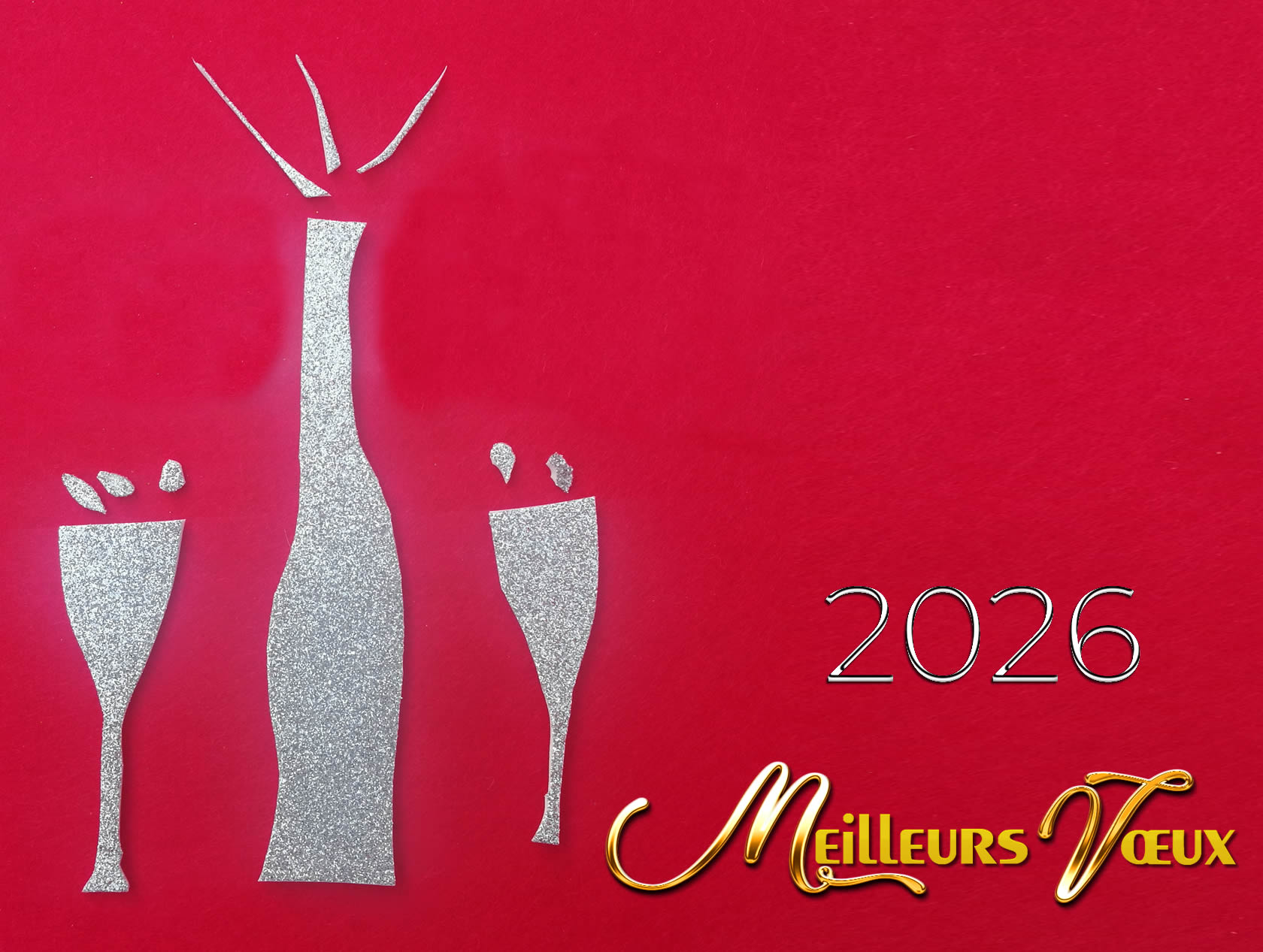 Photo toast 2026 - Toastons la nouvelle année avec joie !