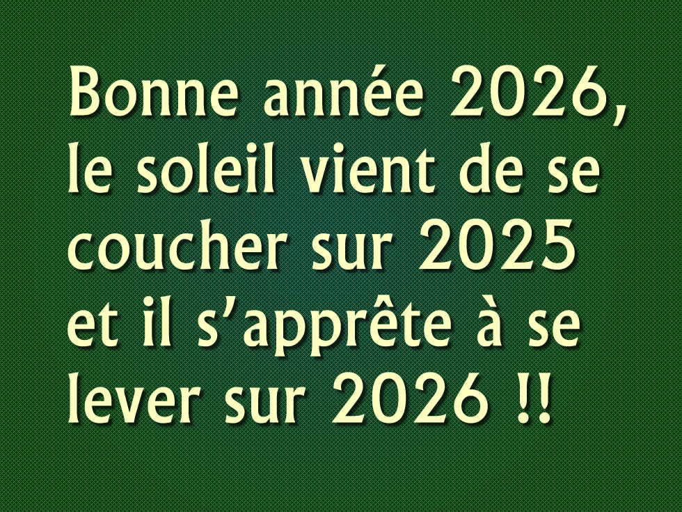 Le soleil se lever sur 2026