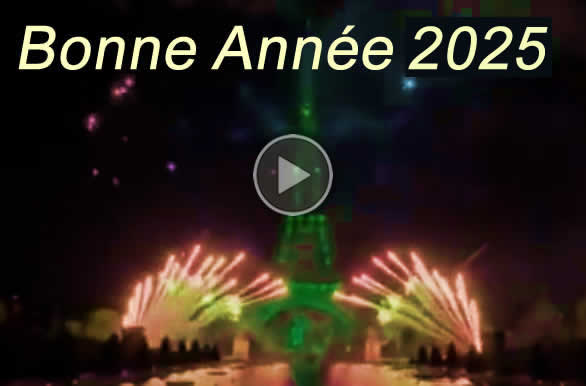 regardez la vidéo bonne année avec la Tour Eiffel